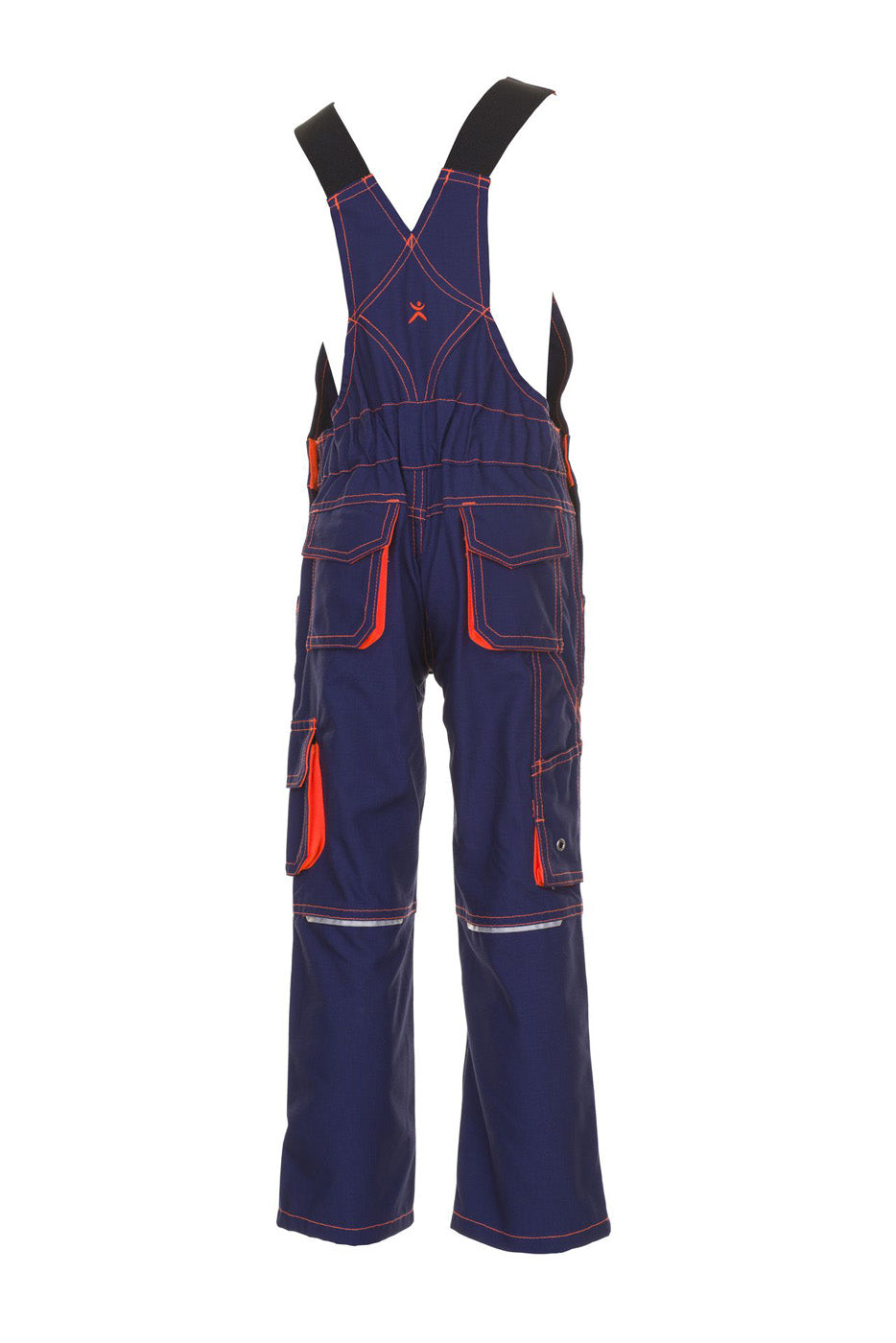 Planam Latzhose Junior marine/orange