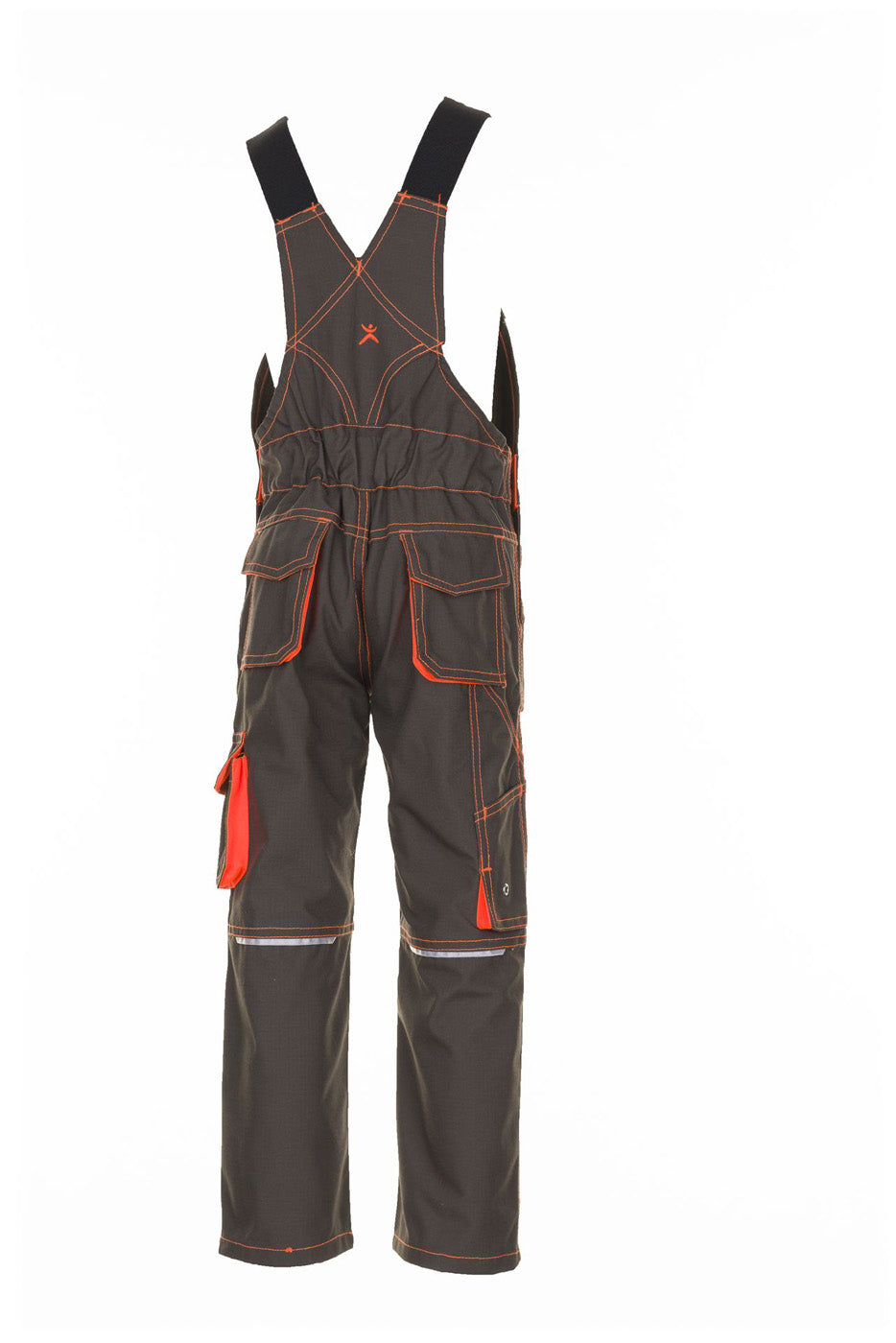 Planam Latzhose Junior oliv/orange