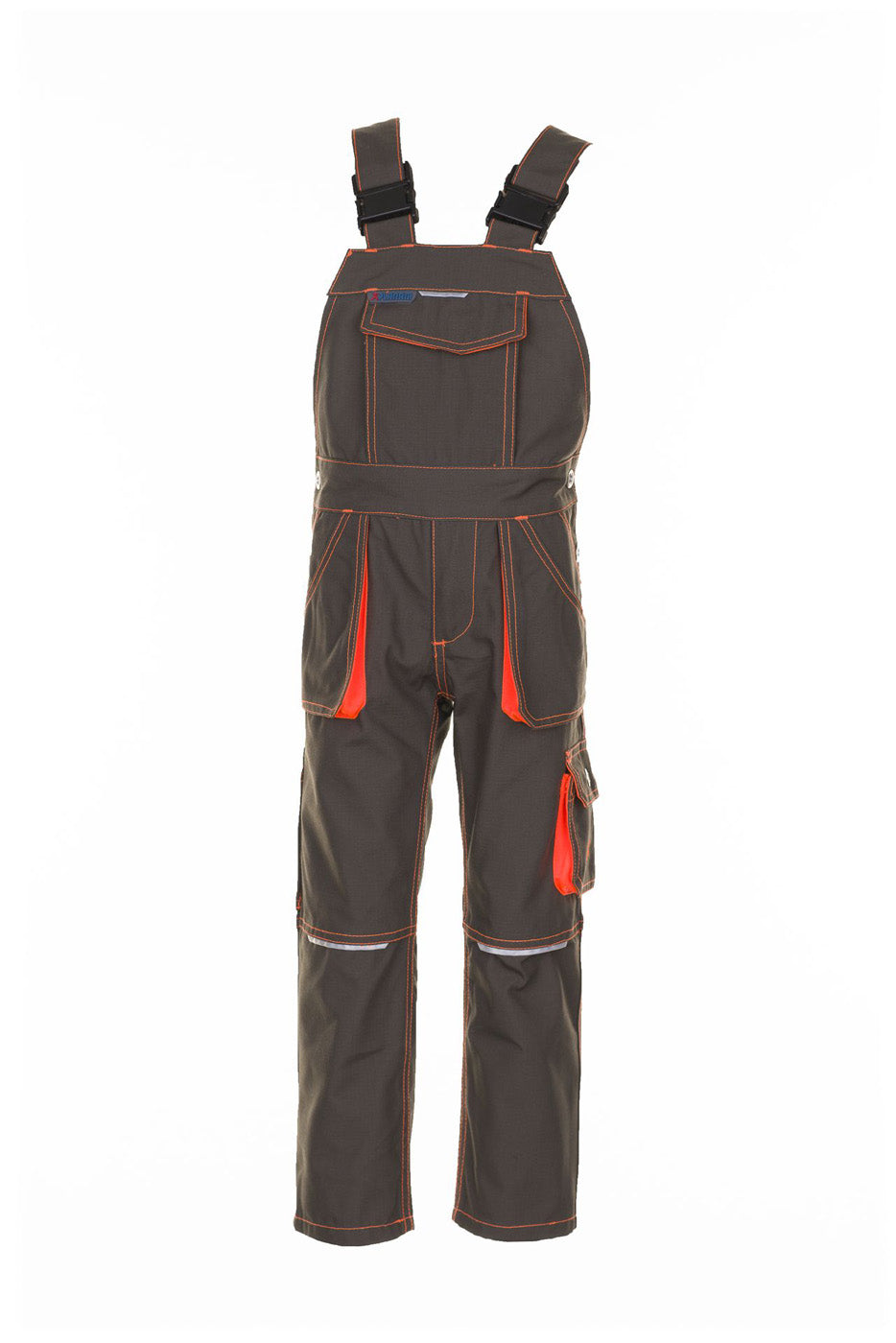 Planam Latzhose Junior oliv/orange
