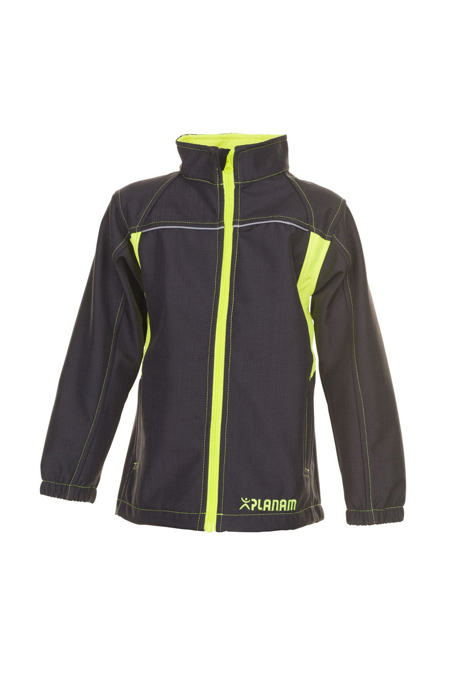 Planam Softsjacke Junior anthrazit/gelb
