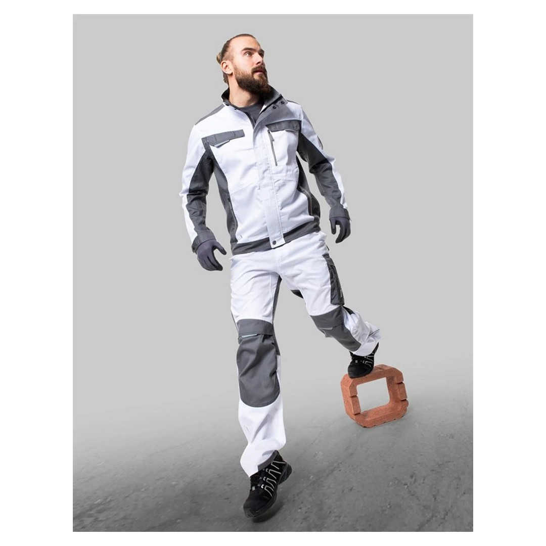 Maler-Jacke weiß-grau Herren