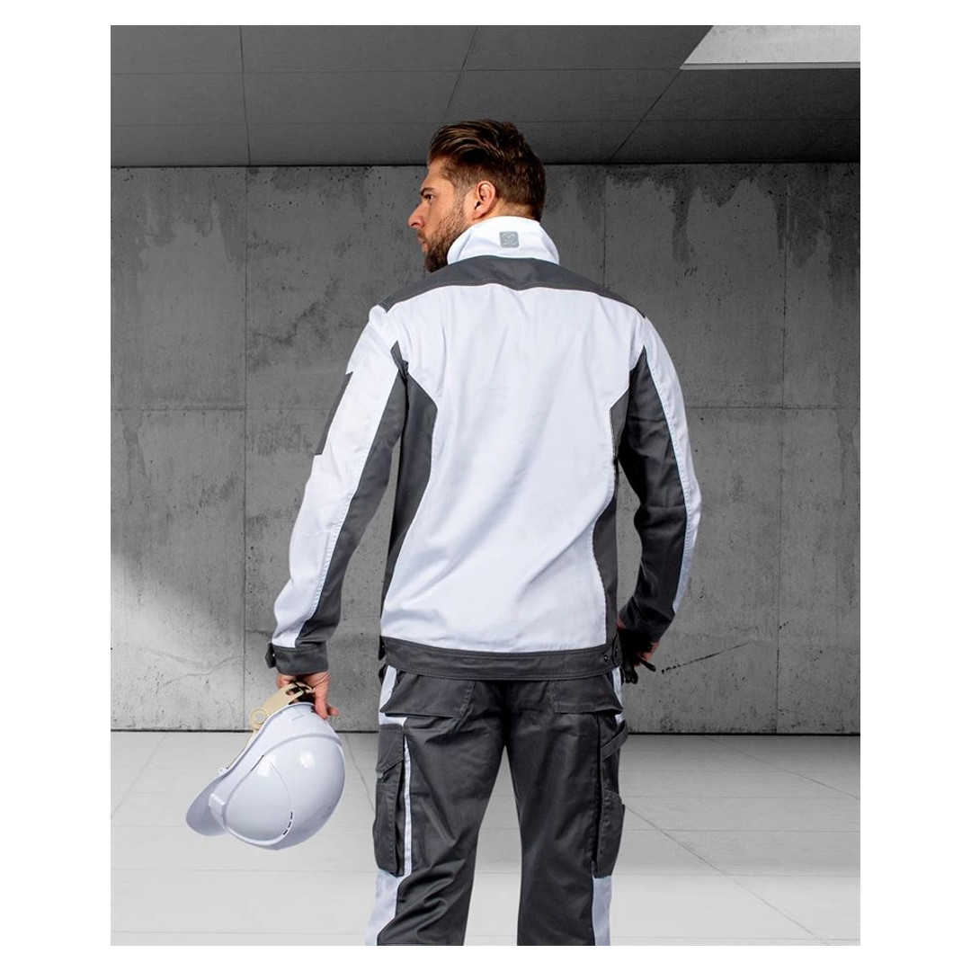 Maler-Jacke weiß-grau Herren