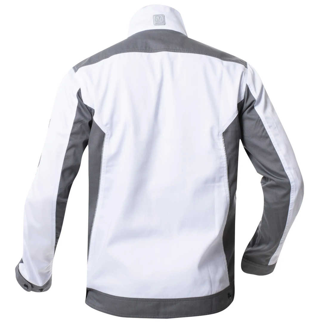 Maler-Jacke weiß-grau Herren