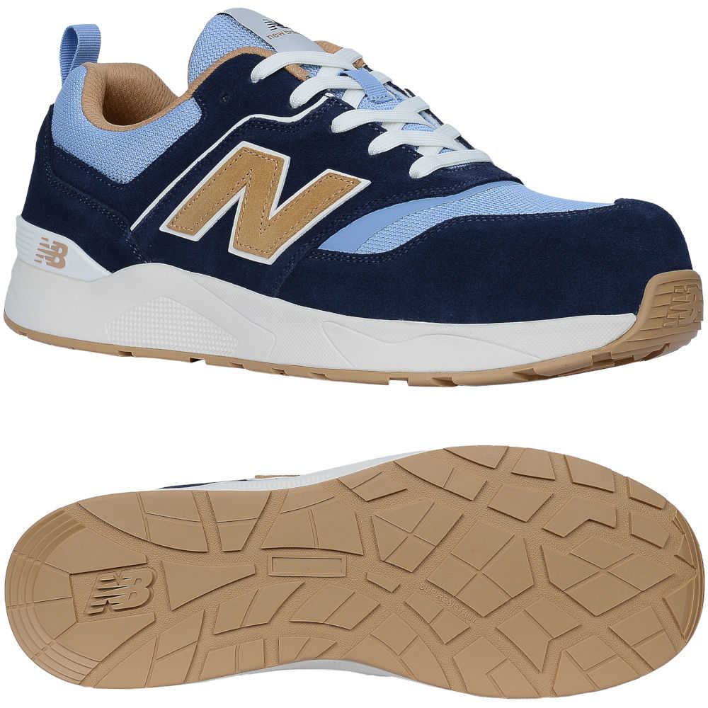 Sicherheitsschuhe S1 PL New Balance Elite Lite Meelcap blau-coffee