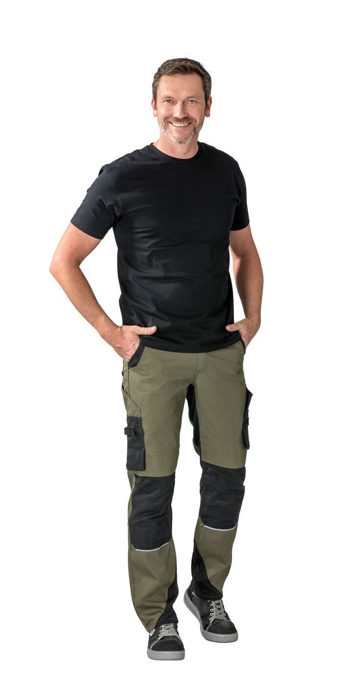 Planam Herren Bundhose Norit oliv/schwarz