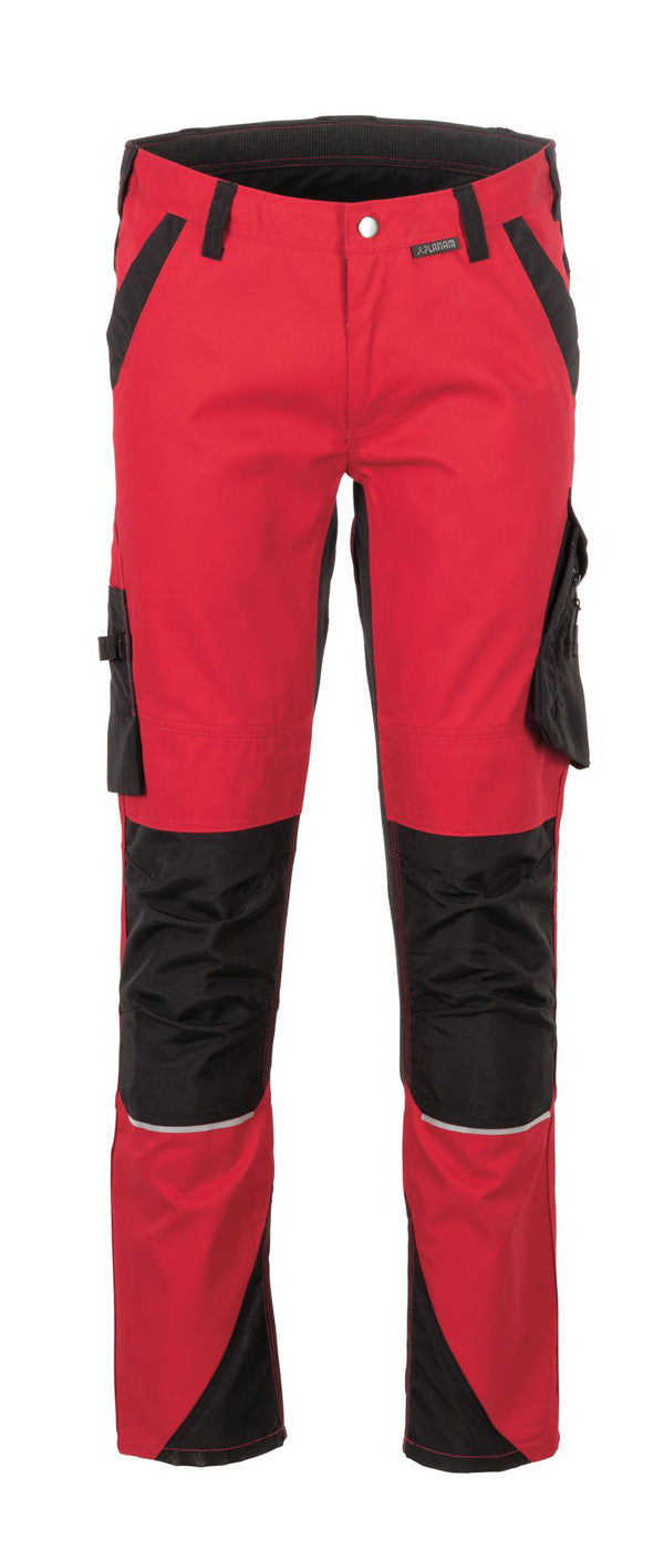 Planam Herren Bundhose Norit rot/schwarz