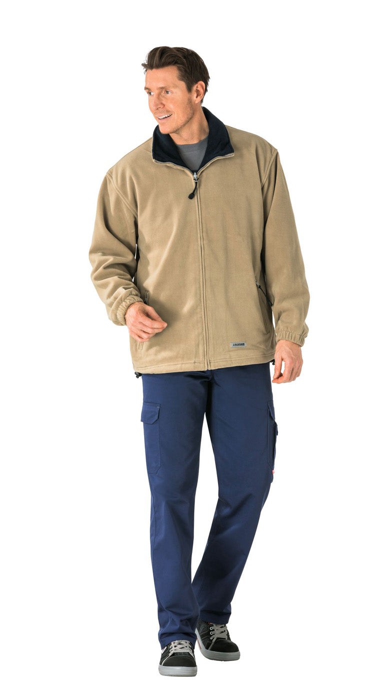 Planam Stream Fleecejacke Outdoor camel/marine