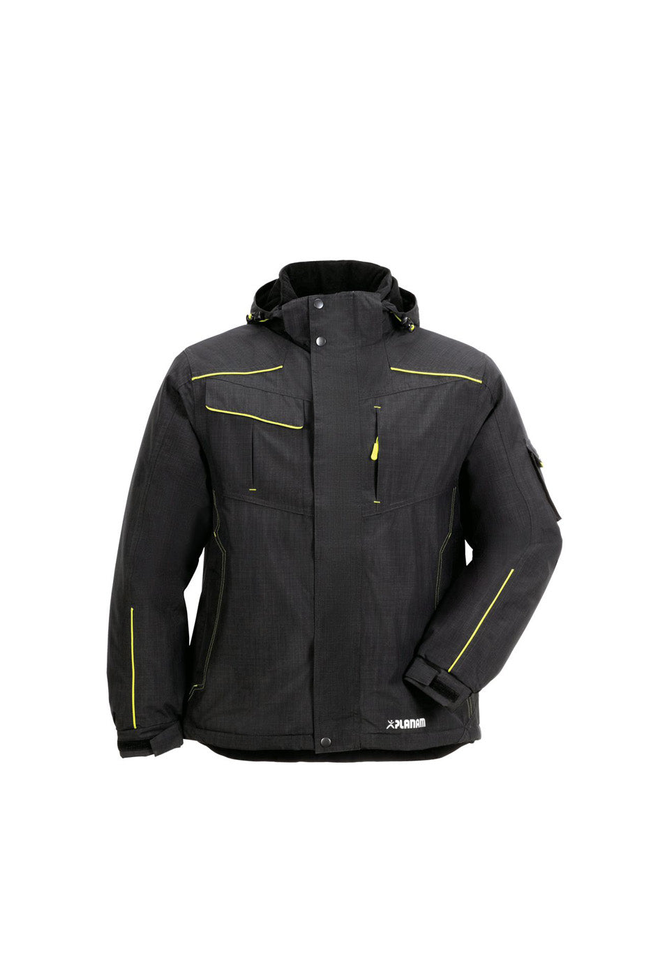 Planam Neon Jacke Outdoor grau/grün