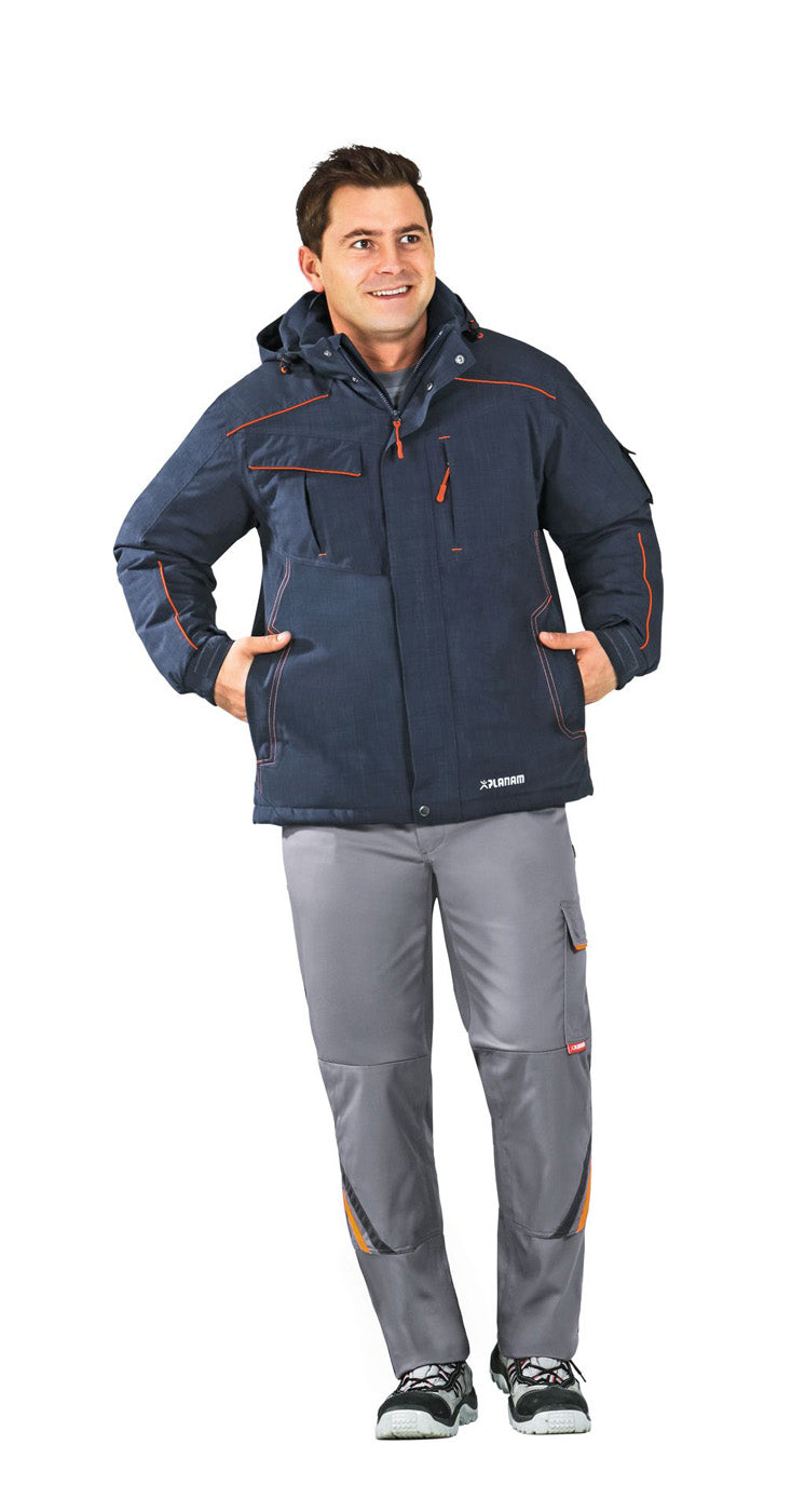 Planam Neon Jacke Outdoor marine/orange