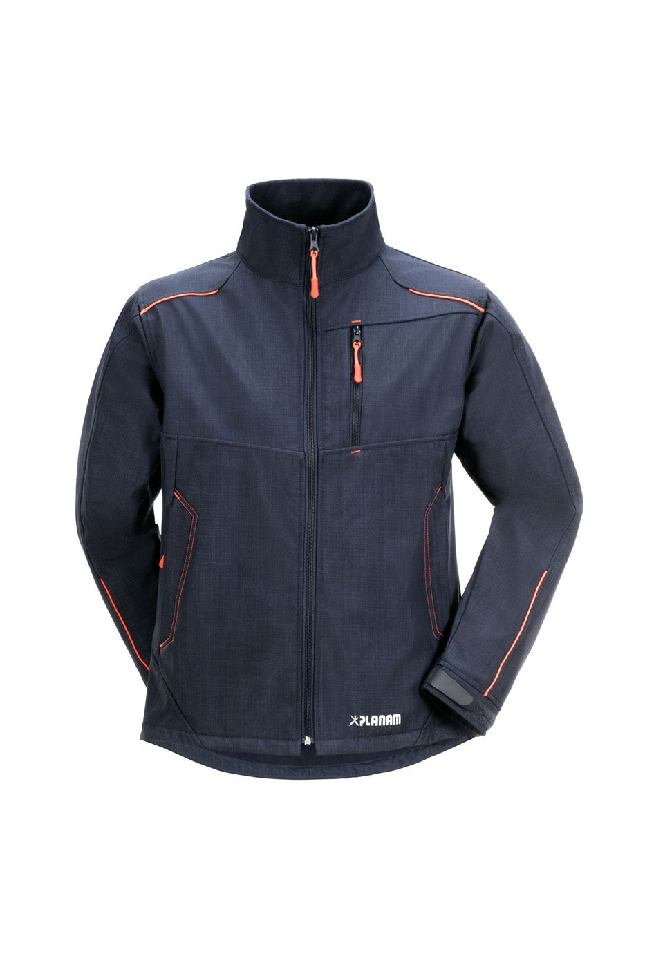 Planam Neon Softsjacke Outdoor marine/orange