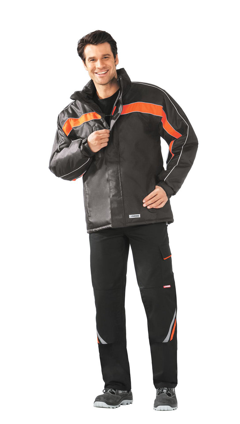 Planam Cosmic Jacke Outdoor schwarz/orange