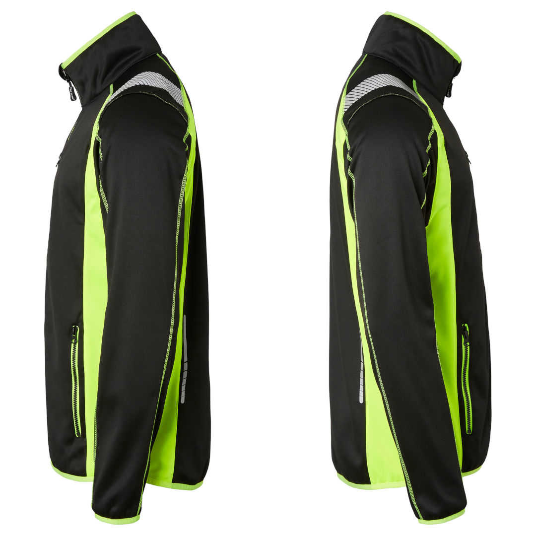 Top Swede 275 Sweatjacke Schwarz-Leuchtgelb