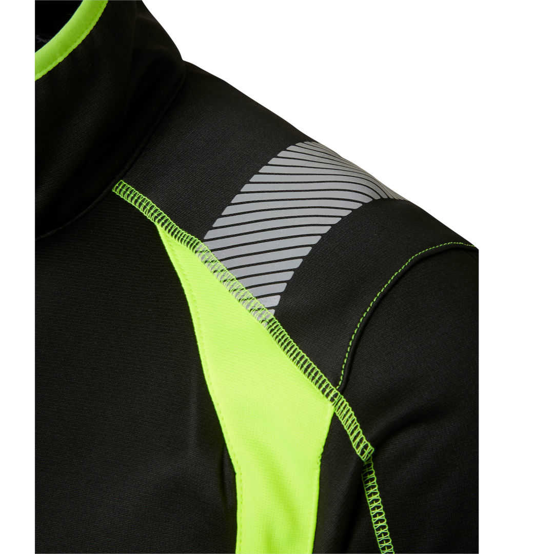 Top Swede 275 Sweatjacke Schwarz-Leuchtgelb