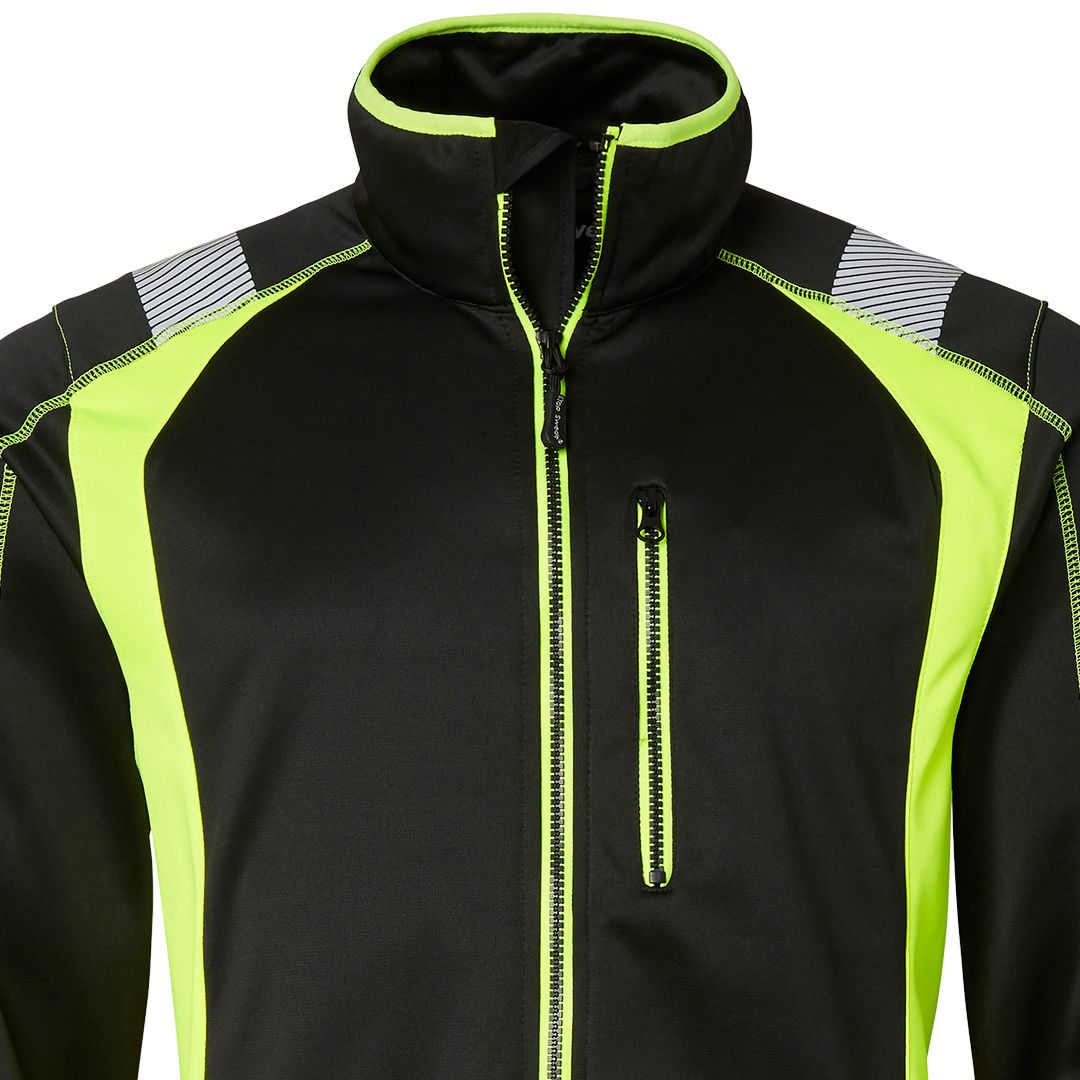 Top Swede 275 Sweatjacke Schwarz-Leuchtgelb