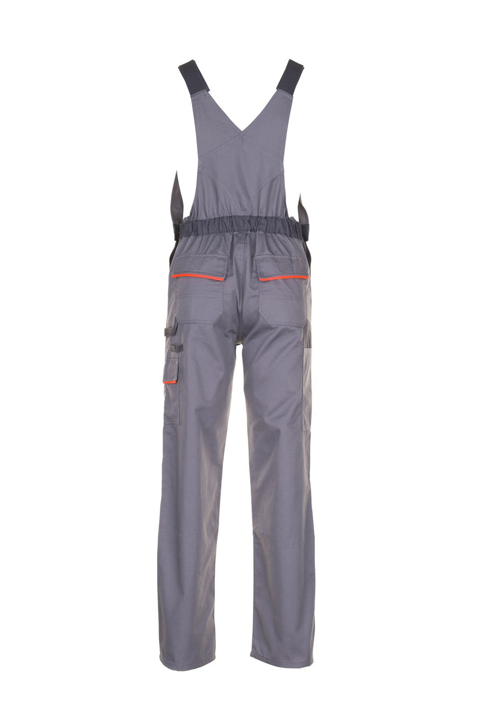 Planam Latzhose Visline zink/orange/schiefer