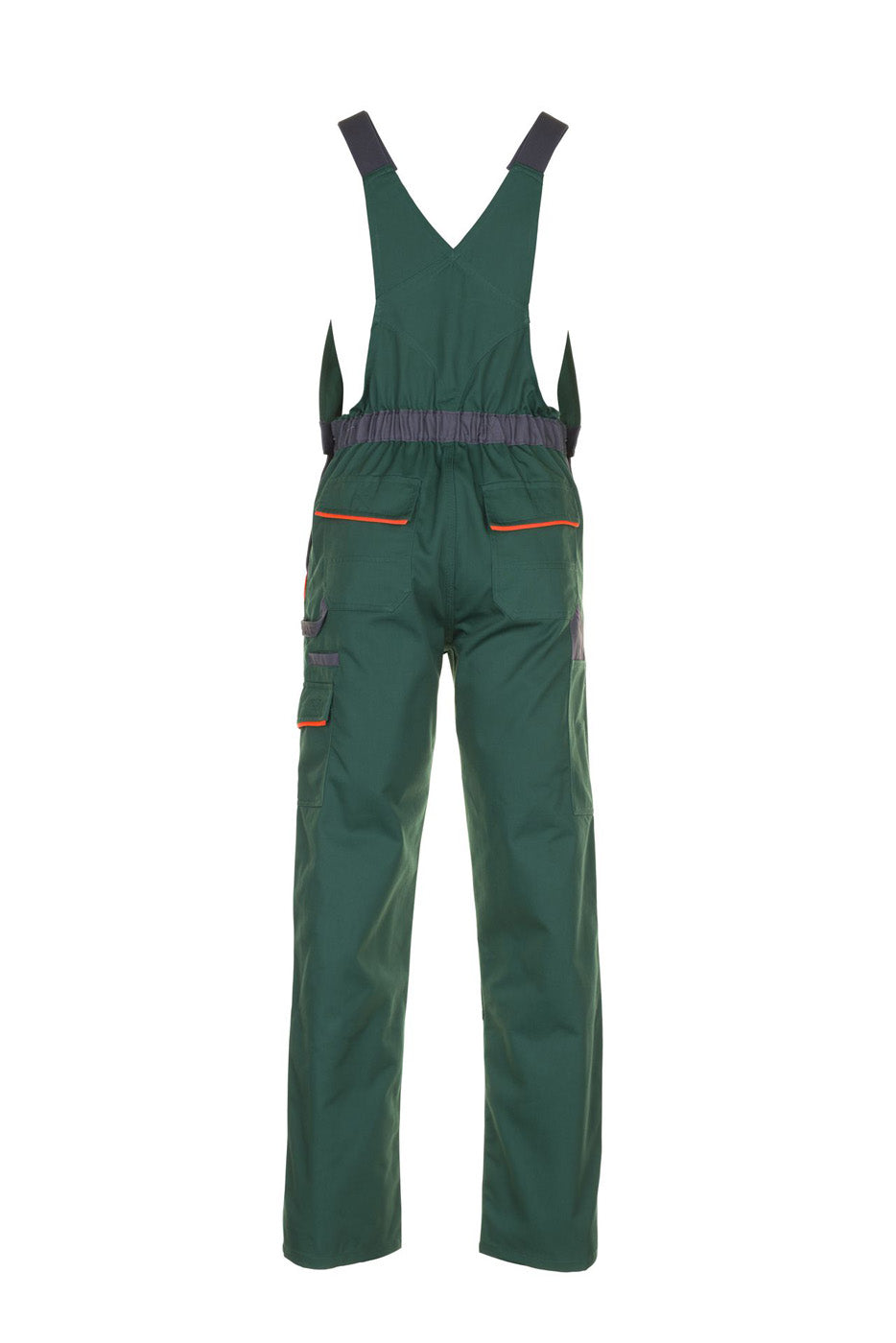 Planam Latzhose Visline grün/orange/schiefer