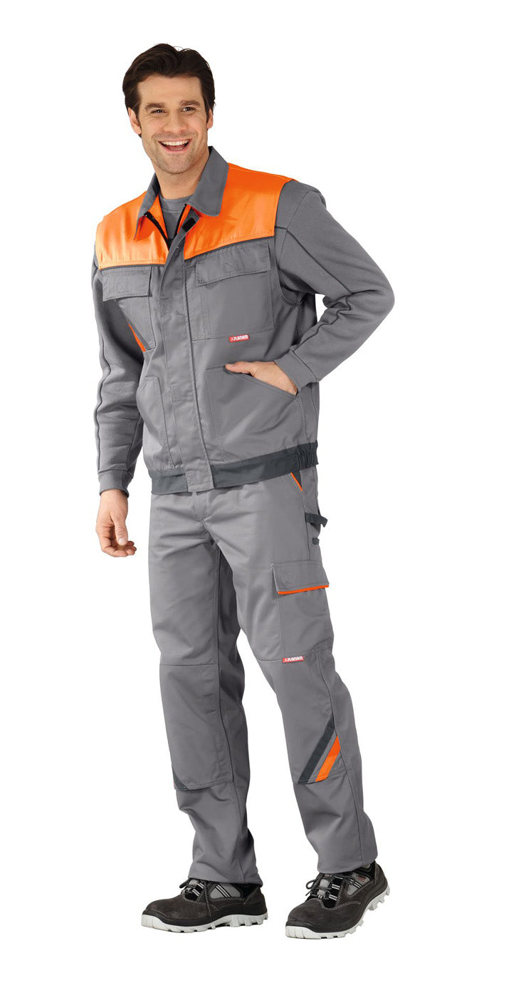 Planam Weste Visline zink/orange/schiefer