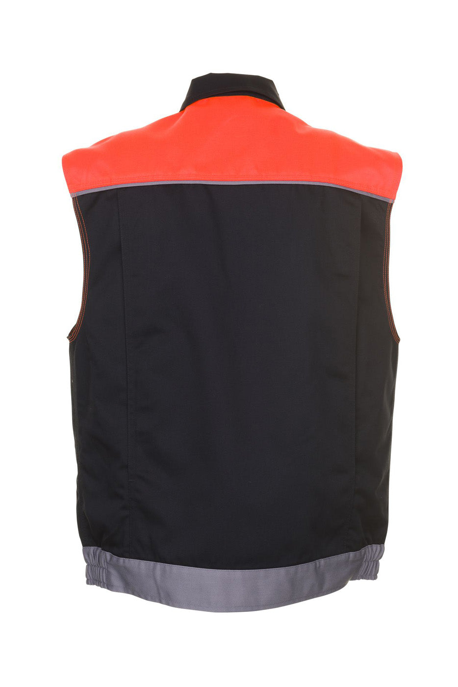 Planam Weste Visline schwarz/orange/zink