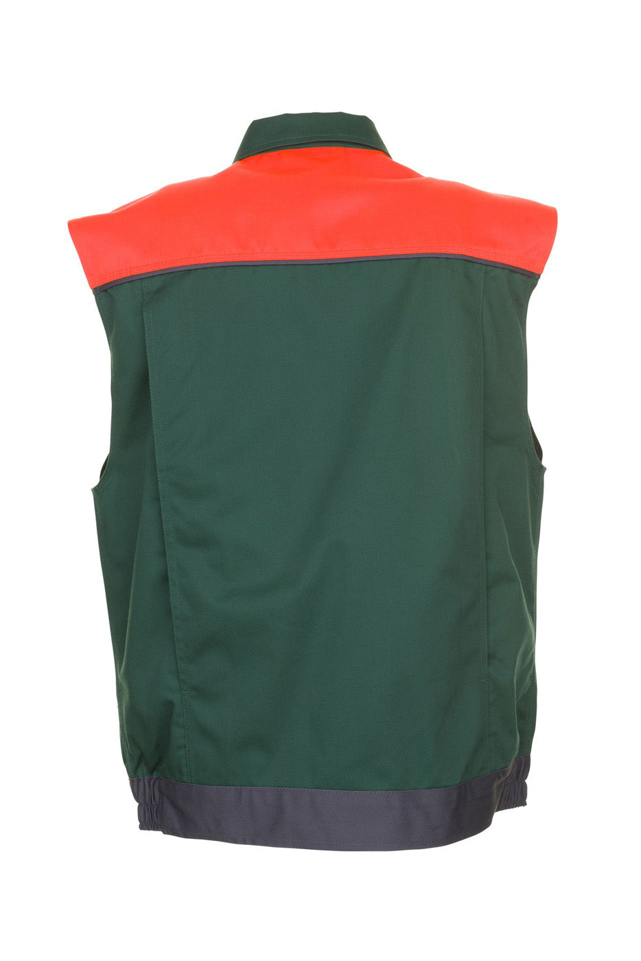 Planam Weste Visline grün/orange/schiefer