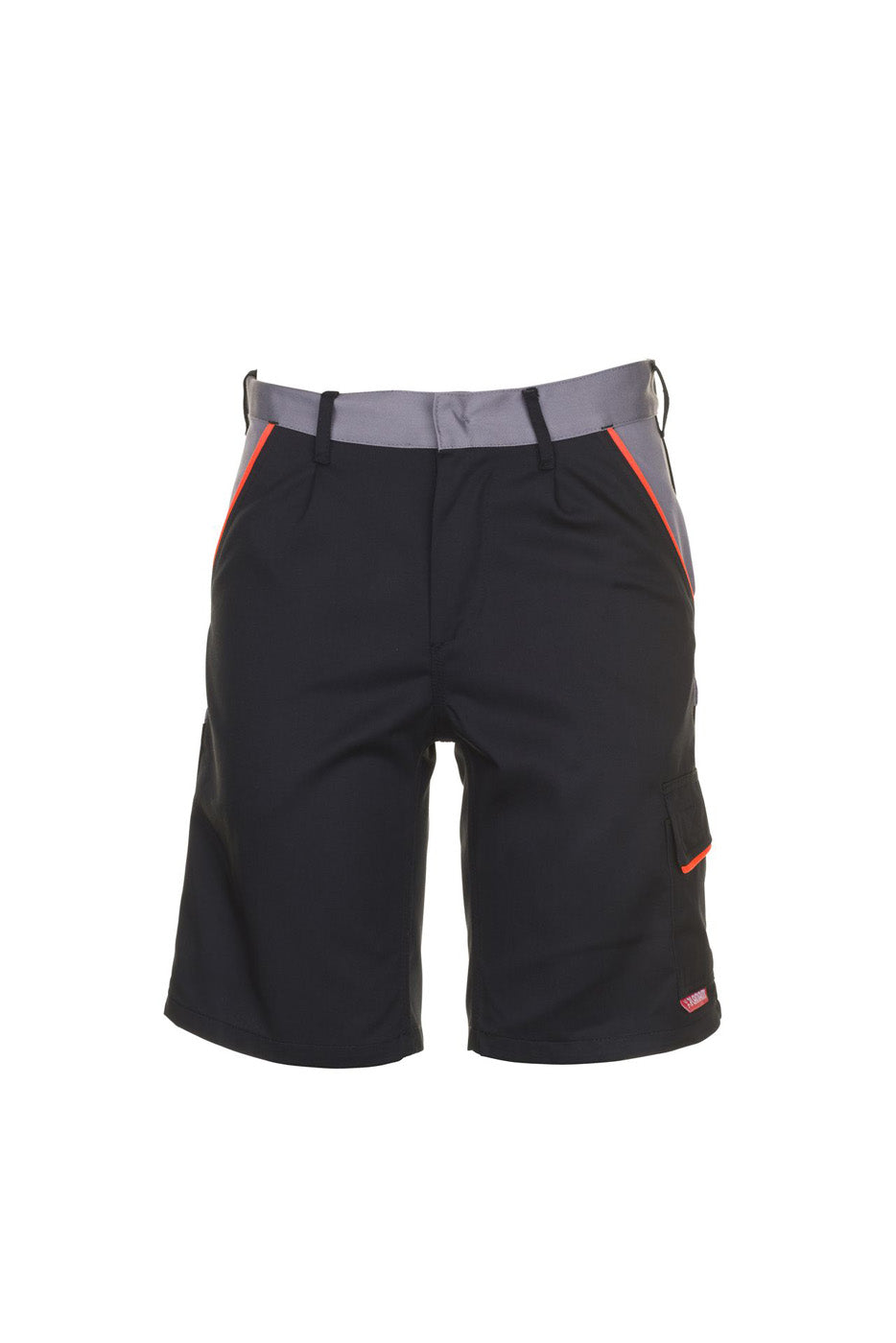 Planam Shorts Visline schwarz/orange/zink