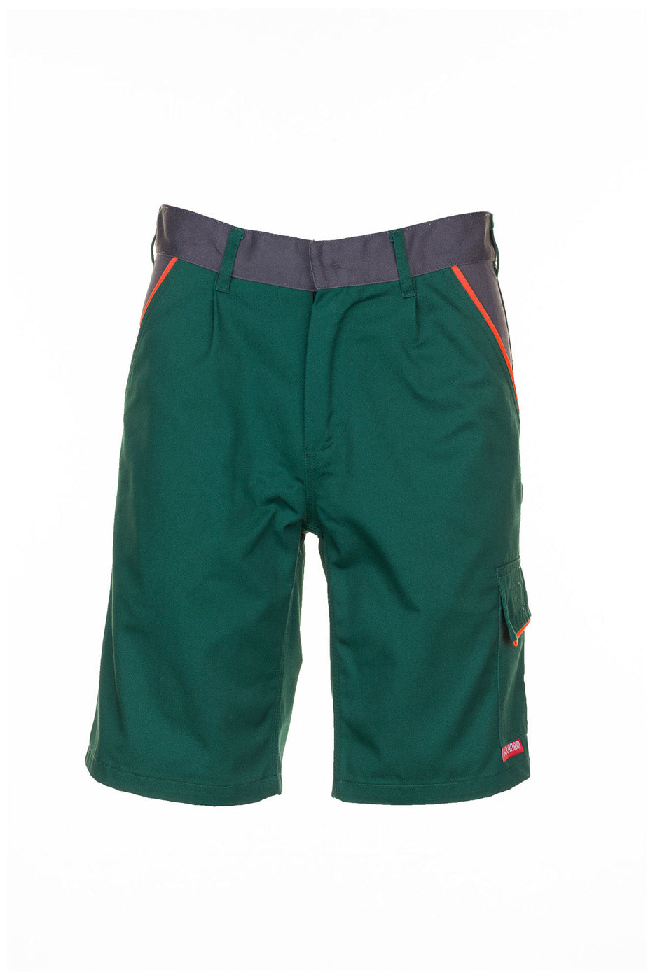 Planam Shorts Visline grün/orange/schiefer