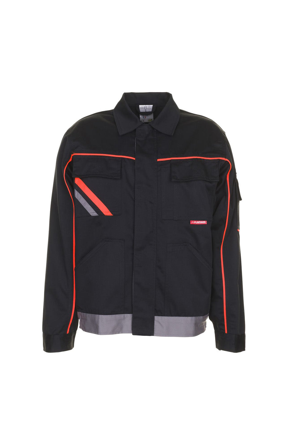 Planam V2 Bundjacke Visline schwarz/orange/zink
