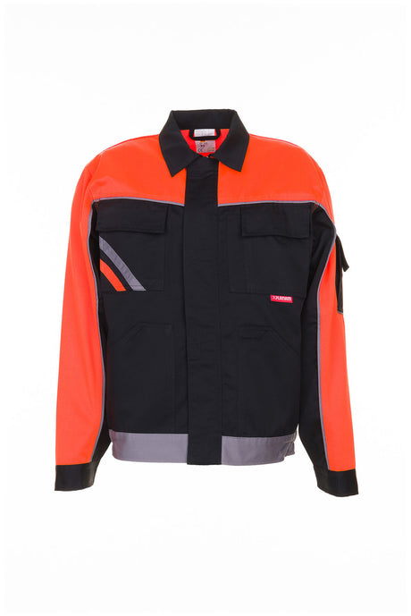 Planam V1 Bundjacke Visline schwarz/orange/zink