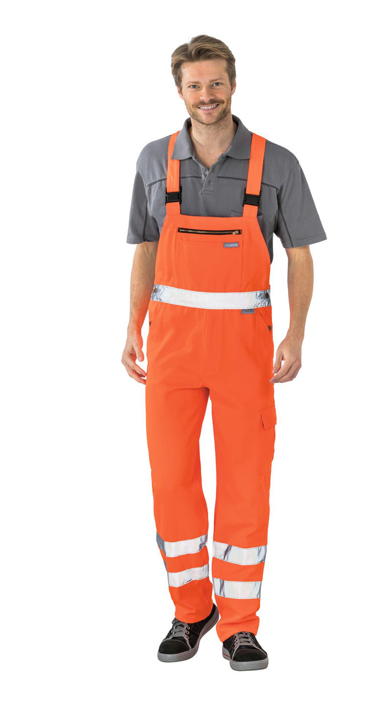 Planam Latzhose Warnschutz uni uni orange
