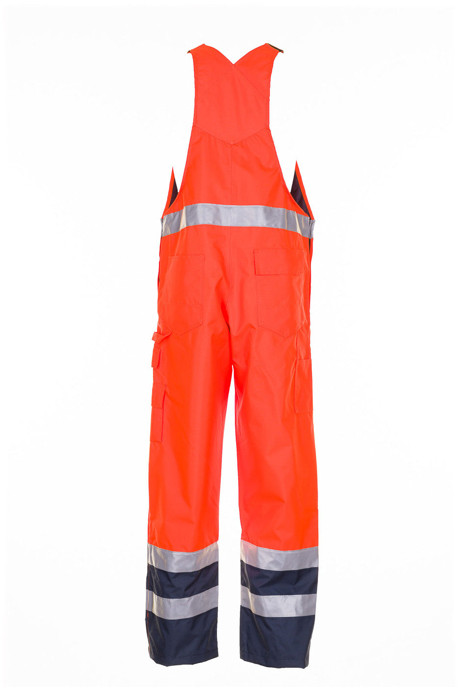 Planam Regenlatzhose Warnschutz orange/marine