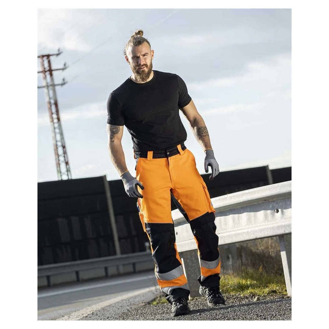 Warnschutzbundhose ARDON orange-schwarz EN 20471