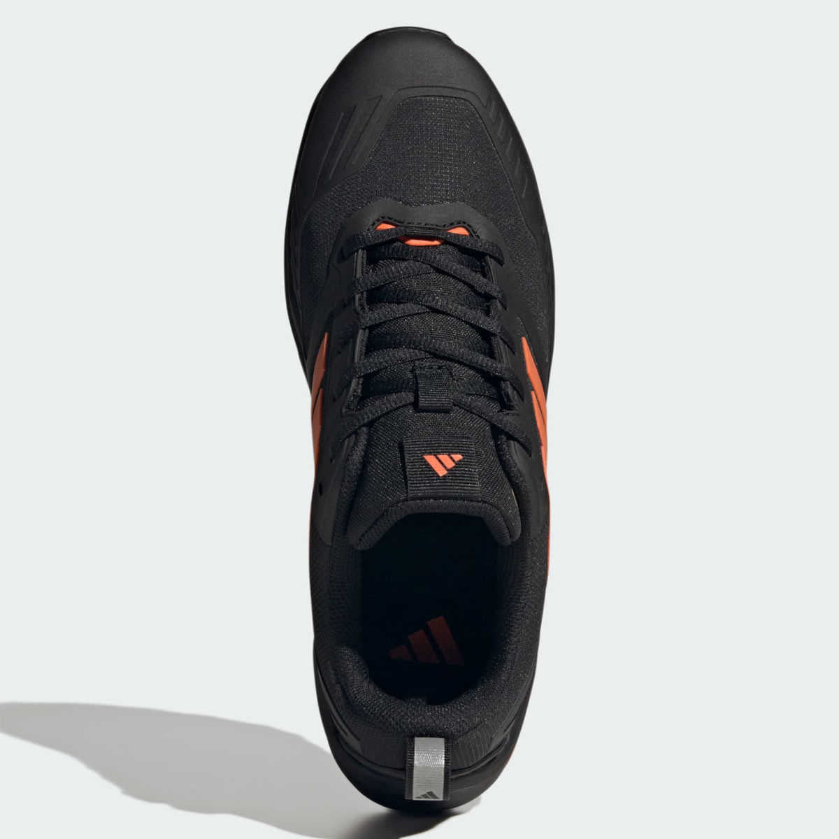 adidas GRADIX Herren Sicherheitshalbschuh black/orange – Draufsicht mit Heel-Lock-Schnürung
