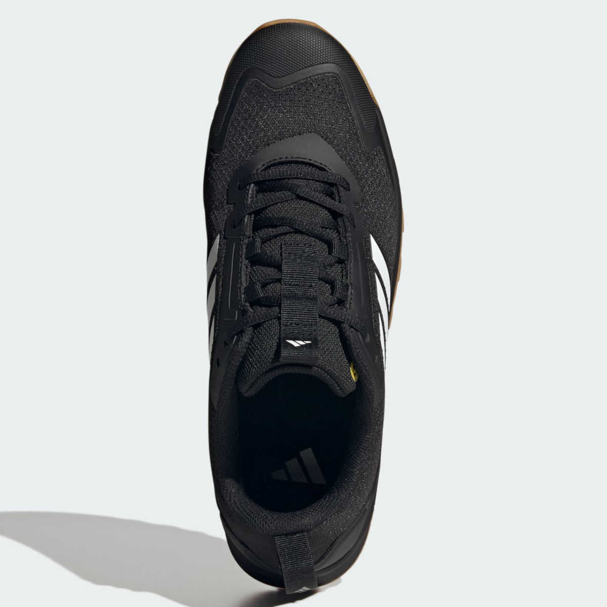 adidas TORAVA Herren Sicherheitshalbschuh black/white – Draufsicht mit Heel-Lock-Schnürung