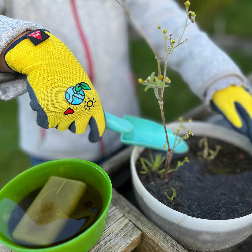 Arbeitshandschuhe Kinder 4 bis 5 Jahre gelb