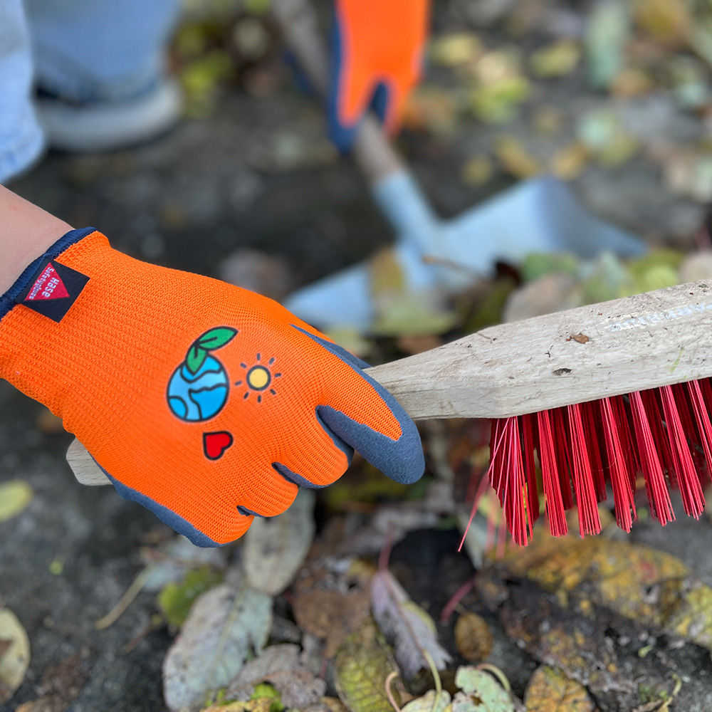Arbeitshandschuhe Kinder 5 bis 6 Jahre orange
