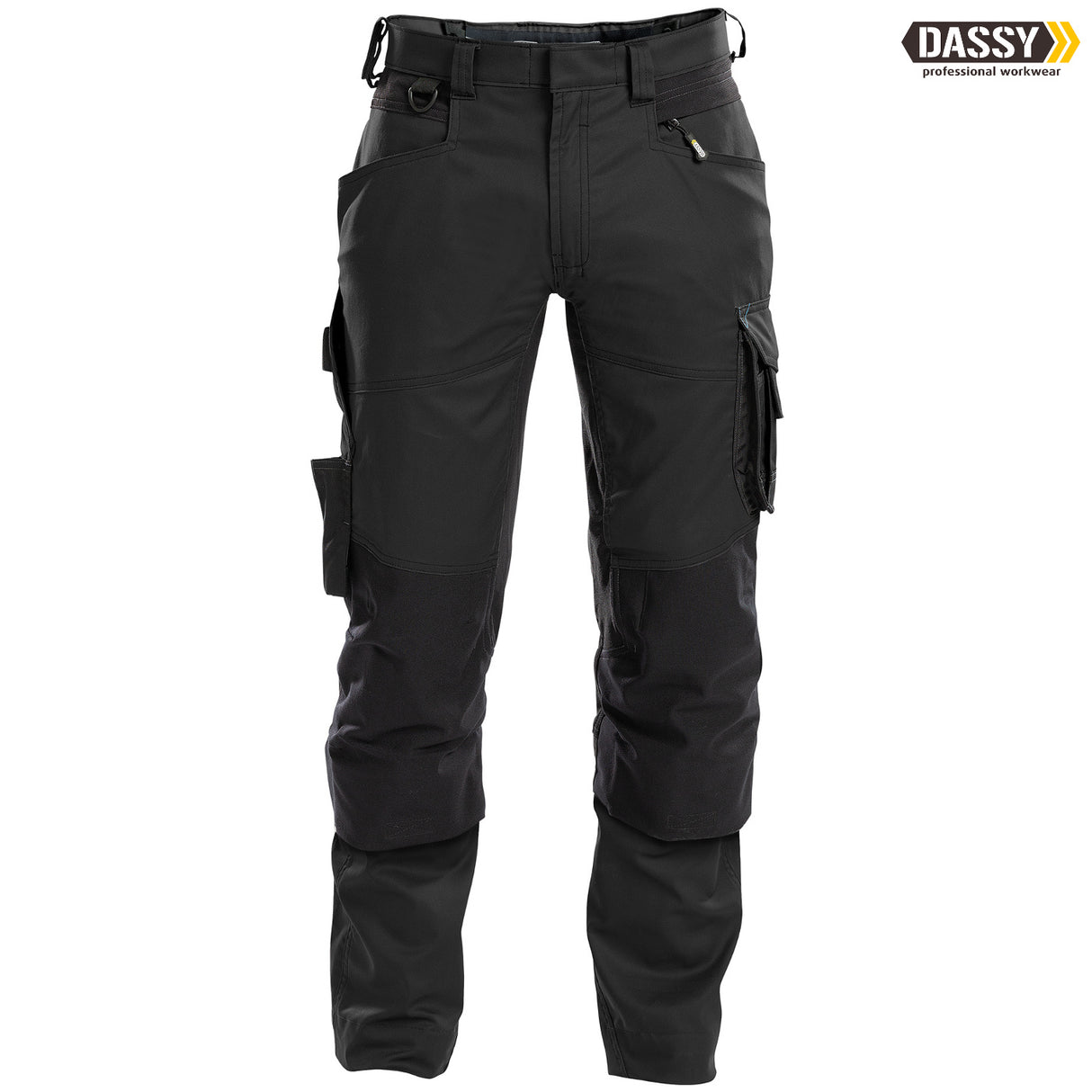 DASSY Dynax Bundhose Stretch Kniepolstertaschen D-FX Flex schwarz
