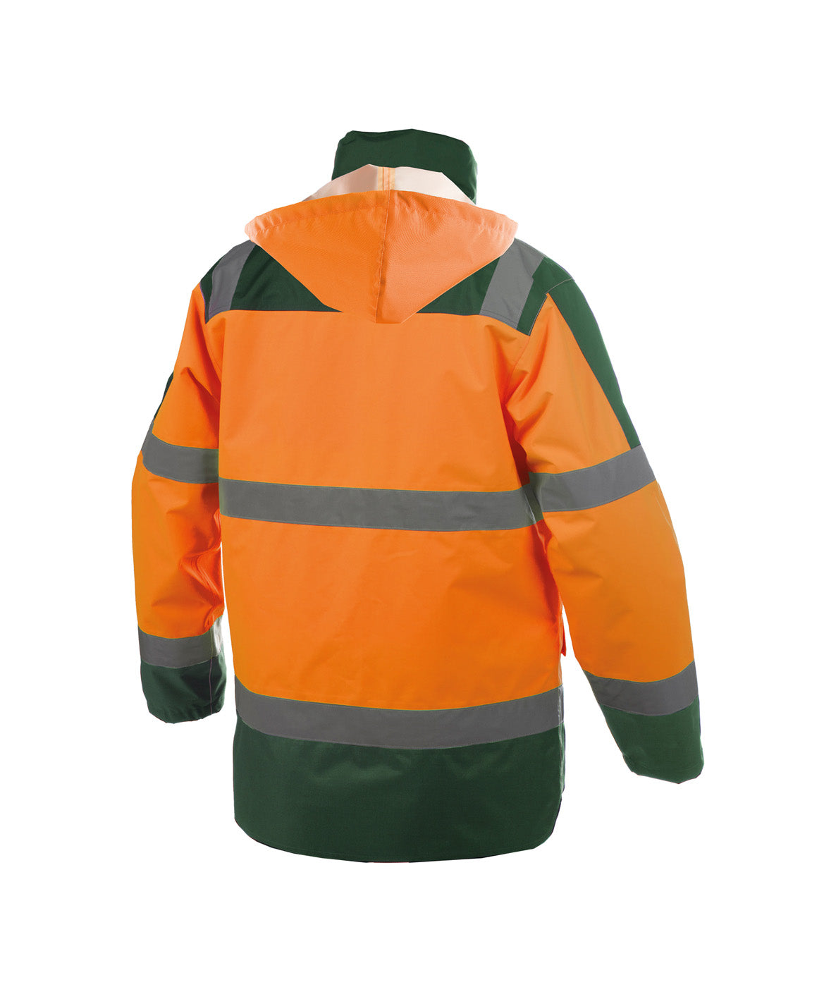 DASSY® Atlantis Warnschutz Regen- Parka neonorange/flaschengrün
