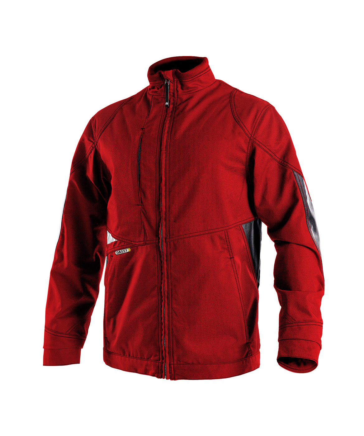 DASSY® Atom Arbeitsjacke rot/schwarz