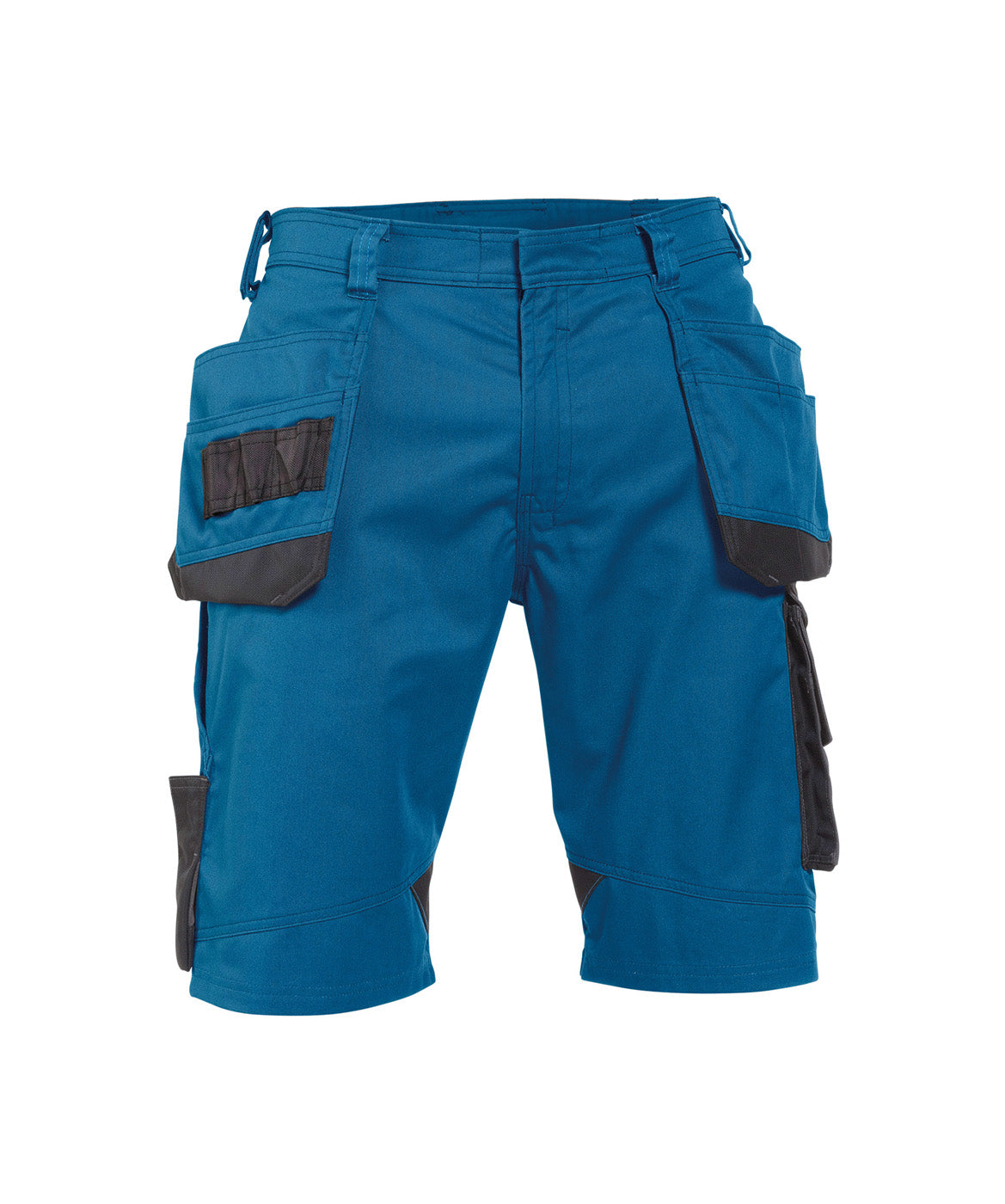 DASSY® Bionic Multitaschen-Short azurblau/anthrazitgrau