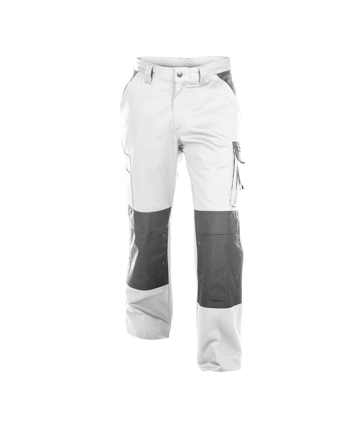 DASSY® Boston Zweifarbige Bundhose mit Kniepolstertaschen weiß/zementgrau