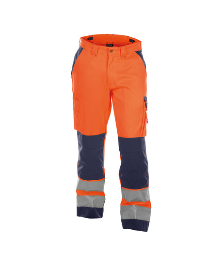 DASSY® Buffalo Warnschutz Bundhose mit Kniepolstertaschen neonorange/dunkelblau