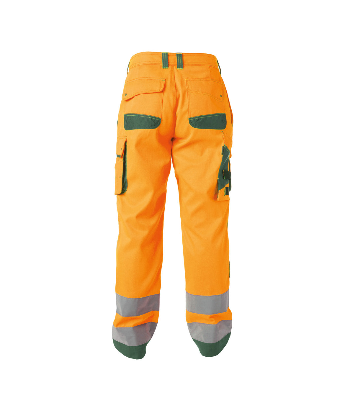 DASSY® Chicago Warnschutz Bundhose mit Kniepolstertaschen neonorange/flaschengrün