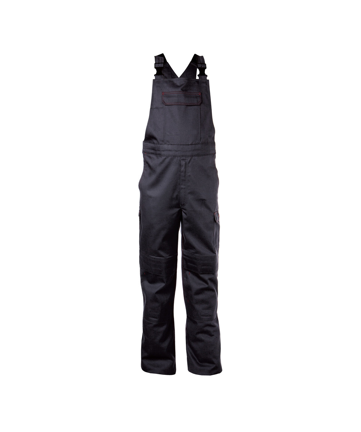 DASSY® Dakota Flammhemmende Latzhose mit Kniepolstertaschen schwarz