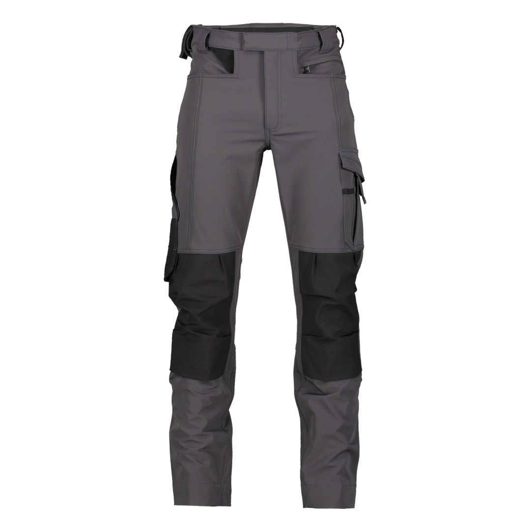 DASSY Impax Stretch-Arbeitshose mit Kniepolstertaschen grau