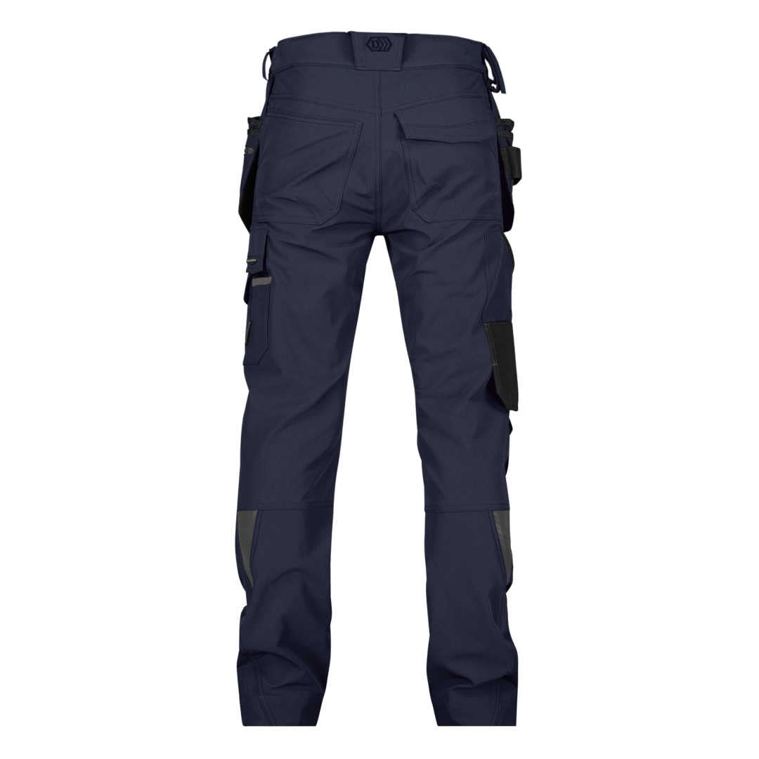 DASSY Matrix Stretch-Arbeitshose Holstertaschen Kniepolstertaschen dunkelblau