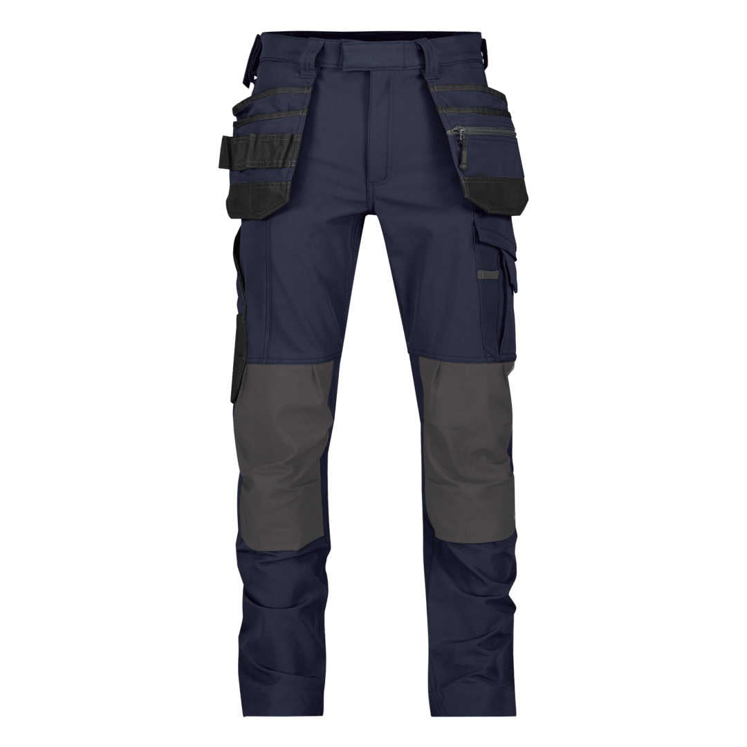 DASSY Matrix Stretch-Arbeitshose Holstertaschen Kniepolstertaschen dunkelblau