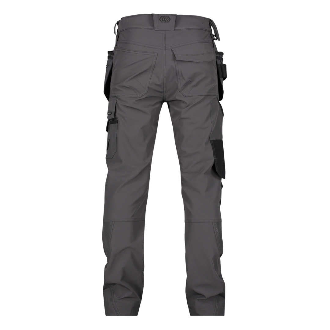 DASSY Matrix Stretch-Arbeitshose Holstertaschen Kniepolstertaschen grau