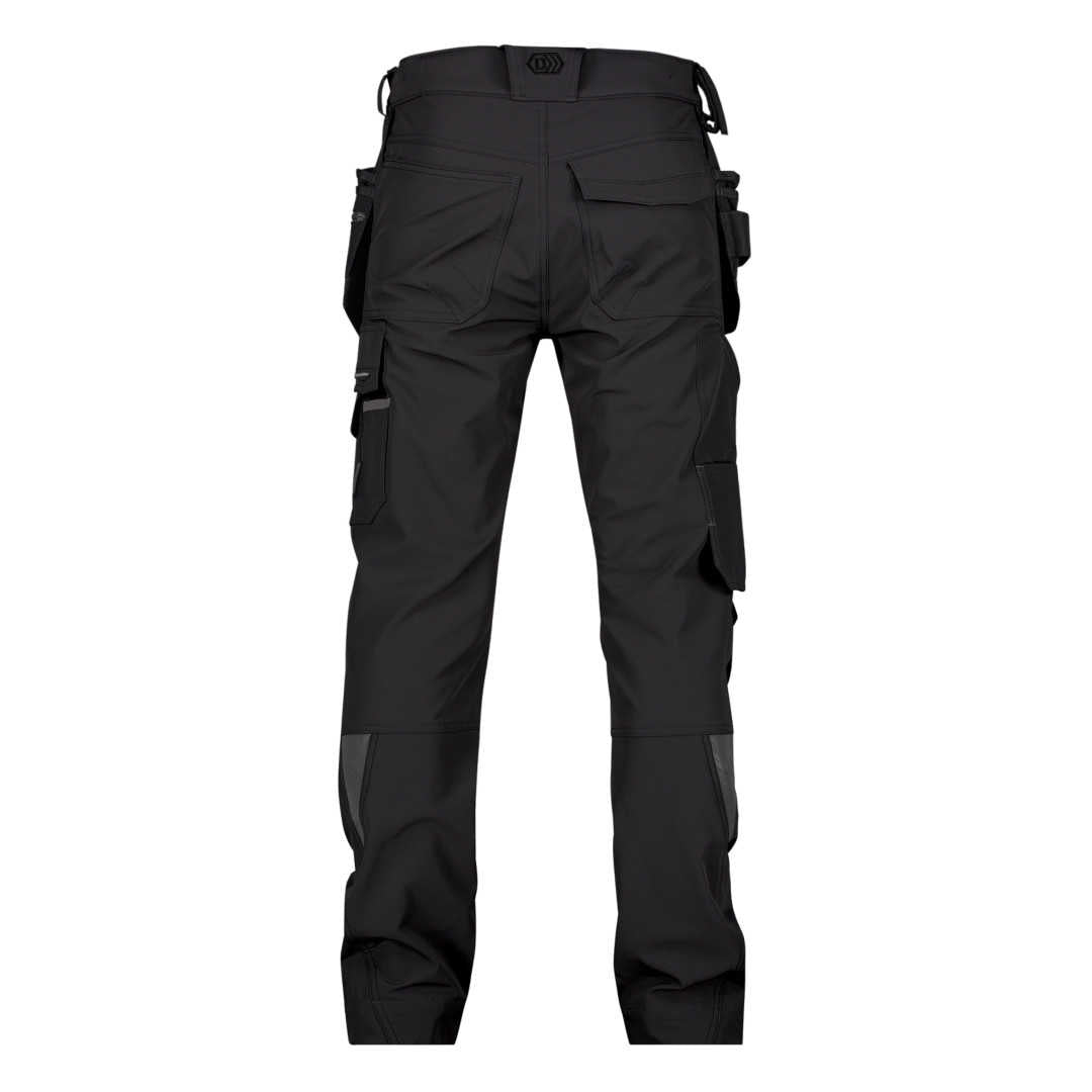 DASSY Matrix Stretch-Arbeitshose Holstertaschen Kniepolstertaschen schwarz