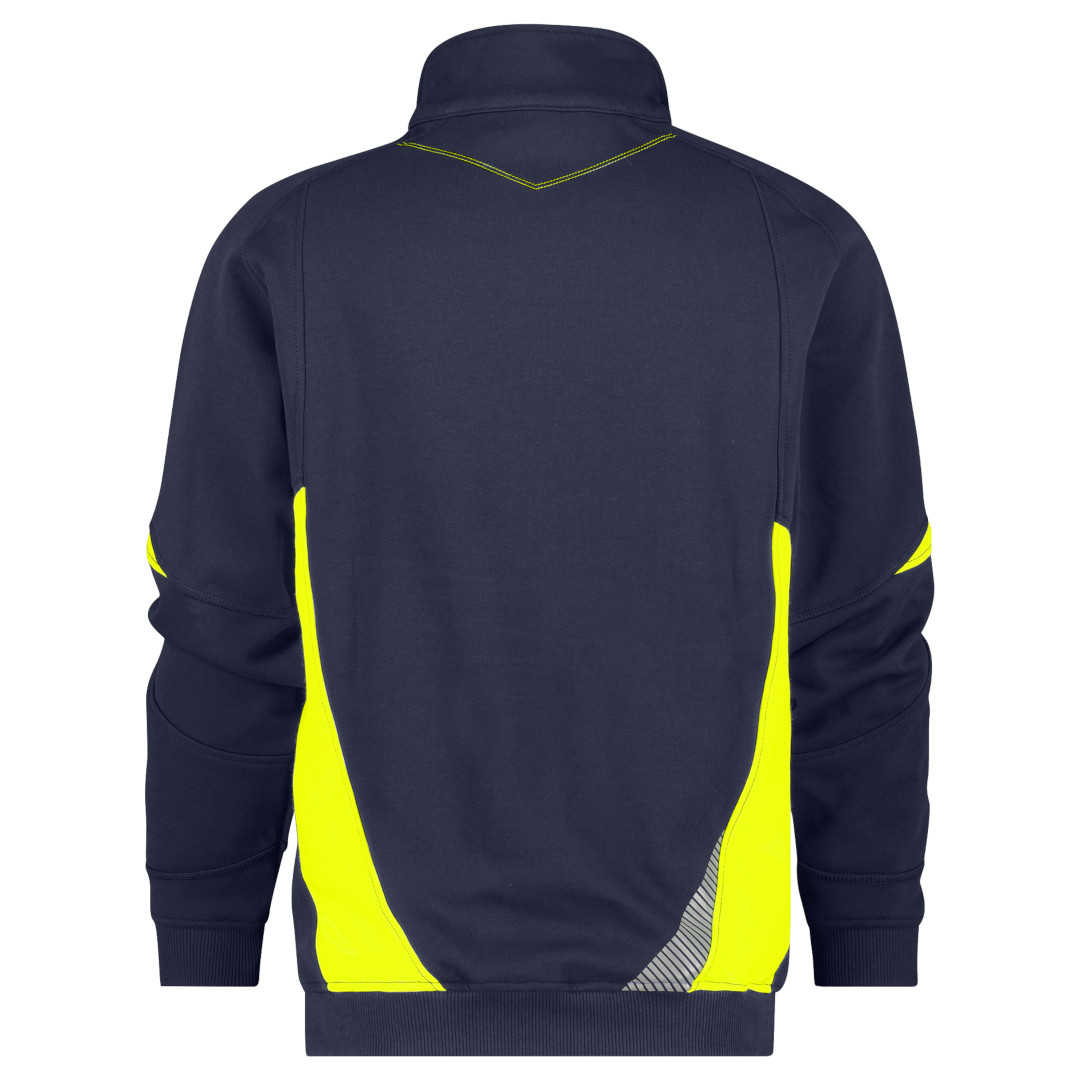 DASSY ARATU Sweatshirt nachtblau-neongelb