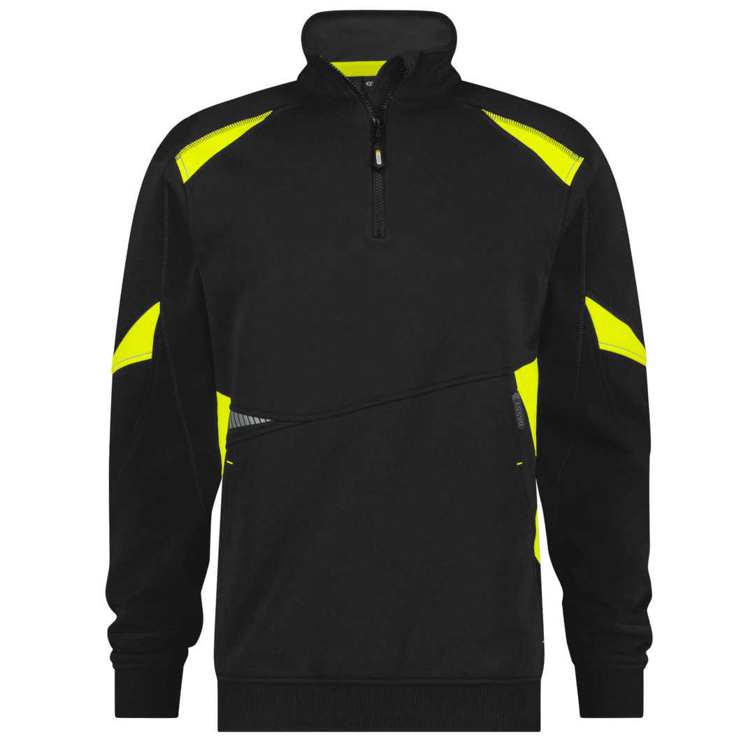 DASSY ARATU Sweatshirt schwarz-neongelb