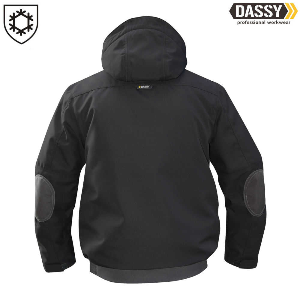 DASSY Austin Winterjacke Canvas schwarz grau